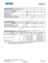 SBR2U30SA-13 Datasheet Page 2