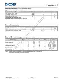 SBR2U60S1F-7 Datasheet Page 2