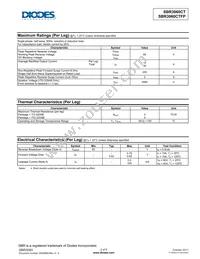 SBR3060CTFP Datasheet Page 2