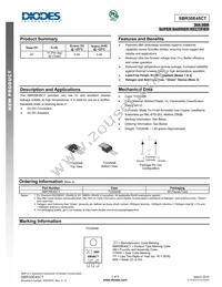 SBR30E45CT Datasheet Cover