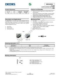 SBR3U60SA-13 Datasheet Cover