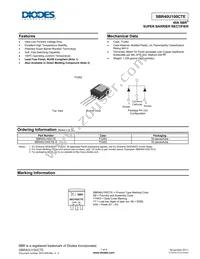 SBR40U100CTE Datasheet Cover