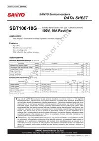 SBT100-10G Datasheet Cover