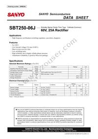 SBT250-06J Datasheet Cover
