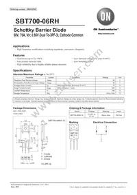 SBT700-06RH-1E Datasheet Cover