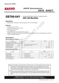 SBT80-04Y-DL-E Datasheet Cover