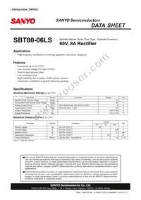 SBT80-06LS Datasheet Cover