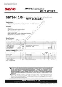 SBT80-10JS Datasheet Cover