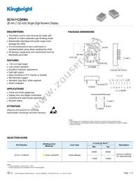 SC10-11CGKWA Datasheet Cover