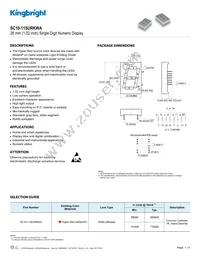 SC10-11SURKWA Datasheet Cover