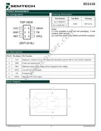 SC1116ISKTR Datasheet Page 3