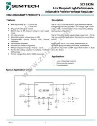 SC1592MSTRT-01 Datasheet Cover