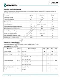 SC1592MSTRT-01 Datasheet Page 2