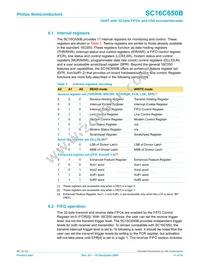 SC16C650BIBS Datasheet Page 11