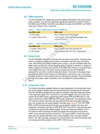 SC16C650BIBS Datasheet Page 16