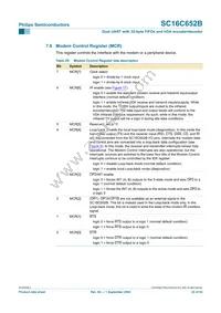 SC16C652BIBS Datasheet Page 22