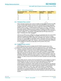 SC16C652IB48 Datasheet Page 9