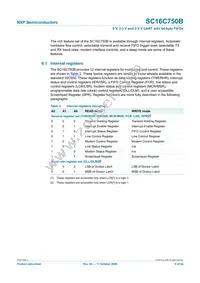 SC16C750BIBS Datasheet Page 9