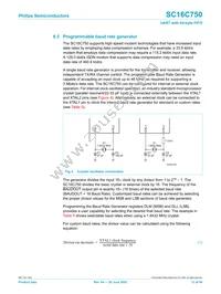 SC16C750IB64 Datasheet Page 12