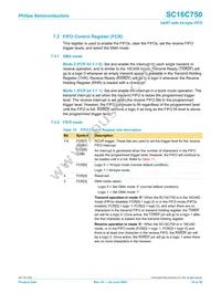 SC16C750IB64 Datasheet Page 19