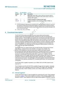 SC16C751BIBS Datasheet Page 5