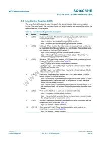 SC16C751BIBS Datasheet Page 16