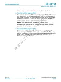 SC16C754IB80 Datasheet Page 22