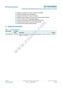 SC16C850SVIBS Datasheet Page 2
