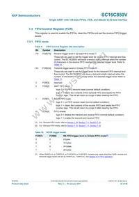 SC16C850VIBS Datasheet Page 22