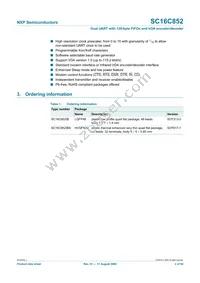 SC16C852IBS Datasheet Page 2