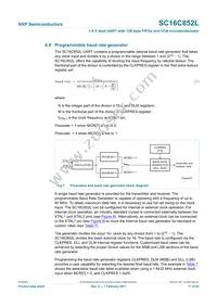 SC16C852LIBS Datasheet Page 17