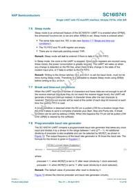 SC16IS741IPW Datasheet Page 13