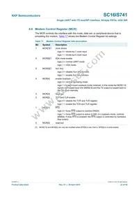 SC16IS741IPW Datasheet Page 23