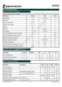 SC2620SETRT Datasheet Page 2