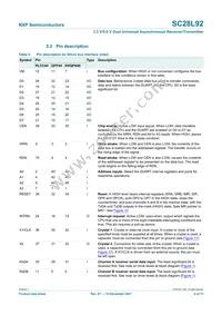 SC28L92A1BS Datasheet Page 9