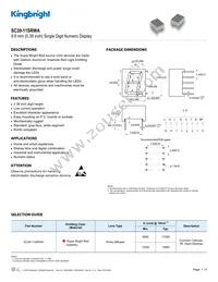 SC39-11SRWA Datasheet Cover