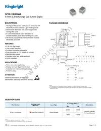 SC39-11SURKWA Datasheet Cover