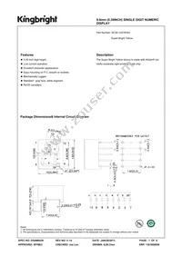 SC39-12SYKWA Datasheet Cover