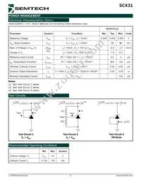 SC431CSQTRT Datasheet Page 3