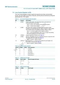 SC68C2550BIB48 Datasheet Page 18