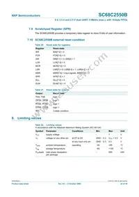 SC68C2550BIB48 Datasheet Page 22