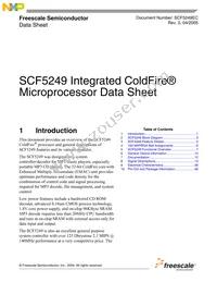 SCF5249VF140 Datasheet Cover