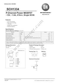 SCH1334-TL-H Datasheet Cover