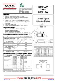 SD101BW-TP Datasheet Cover