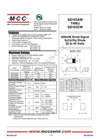 SD103BW-TP Datasheet Cover