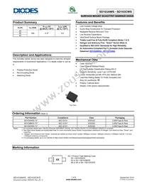 SD103BWS-7 Datasheet Cover