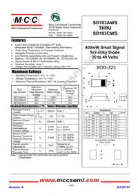 SD103BWS-TP Datasheet Cover