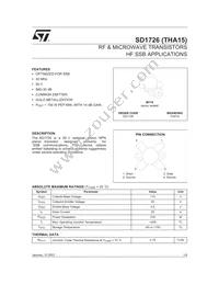 SD1726 Datasheet Cover