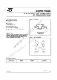 SD1731 Datasheet Cover