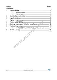 SD2943W Datasheet Page 2